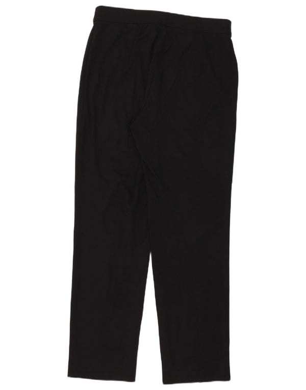 Pantaloni casual dritti da donna Marks & Spencer UK 14 Large W33 L31 Neri