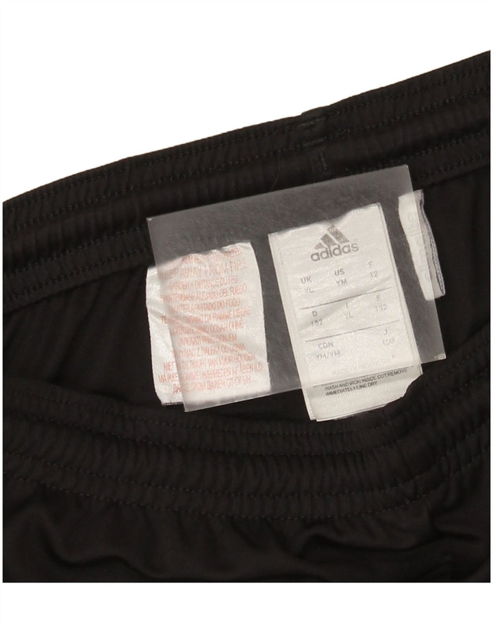 Pantaloncini sportivi Adidas Climalite da ragazzo 12-13 anni Large Nero in poliestere