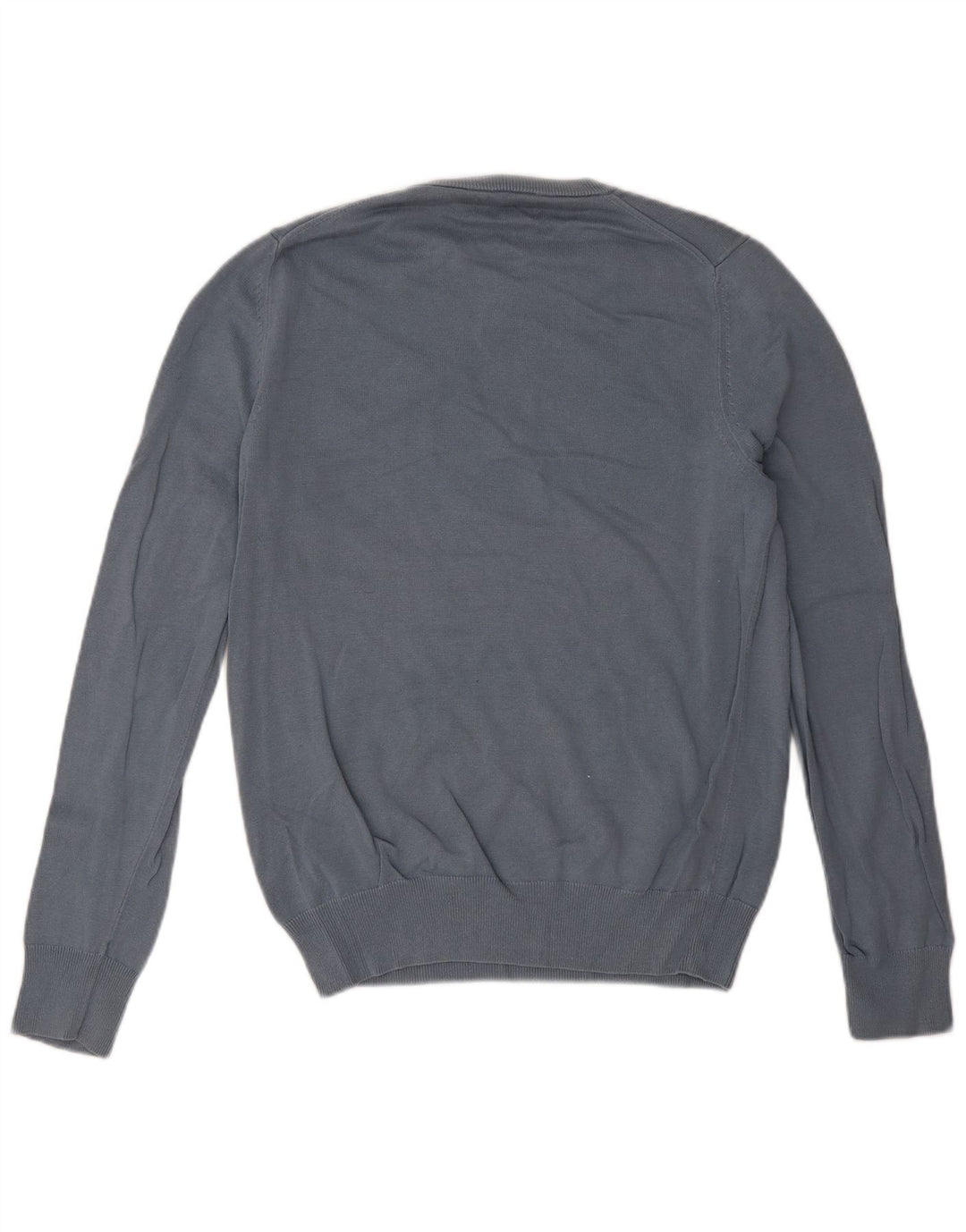 Maglione maglione girocollo da uomo Marks & Spencer piccolo cotone blu