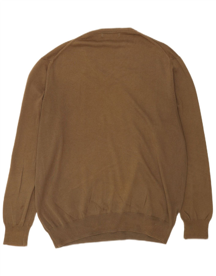 Maglione Zara da uomo con scollo a V XL kaki