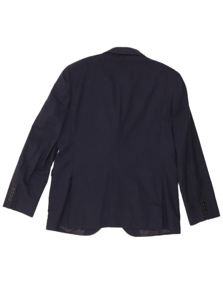 Giacca blazer da uomo a 2 bottoni John Lewis UK 44 2XL Lana blu navy
