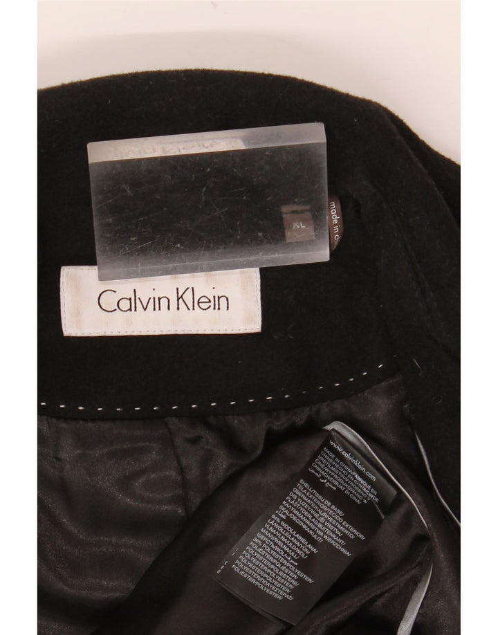 Cappotto da donna Calvin Klein UK 18 XL lana nera