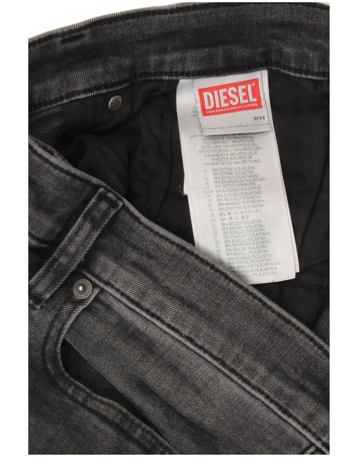 Jeans slim da uomo Diesel W34 L30 cotone grigio