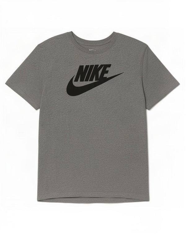 T-shirt grafica da uomo Nike Top XL in cotone grigio
