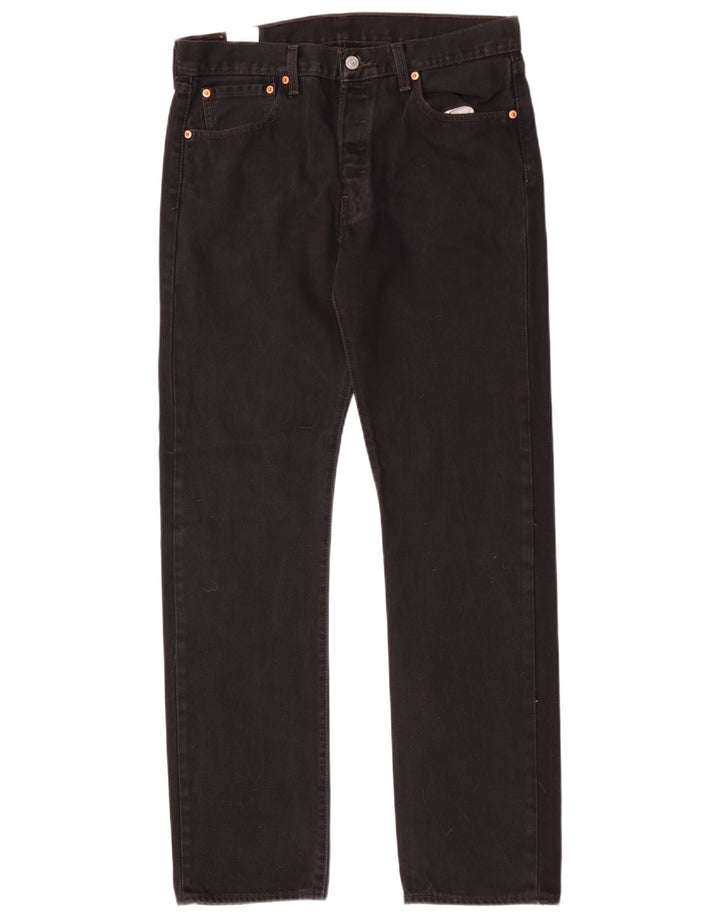 Levi's Uomo 501 Jeans dritti W32 L32 Cotone Nero