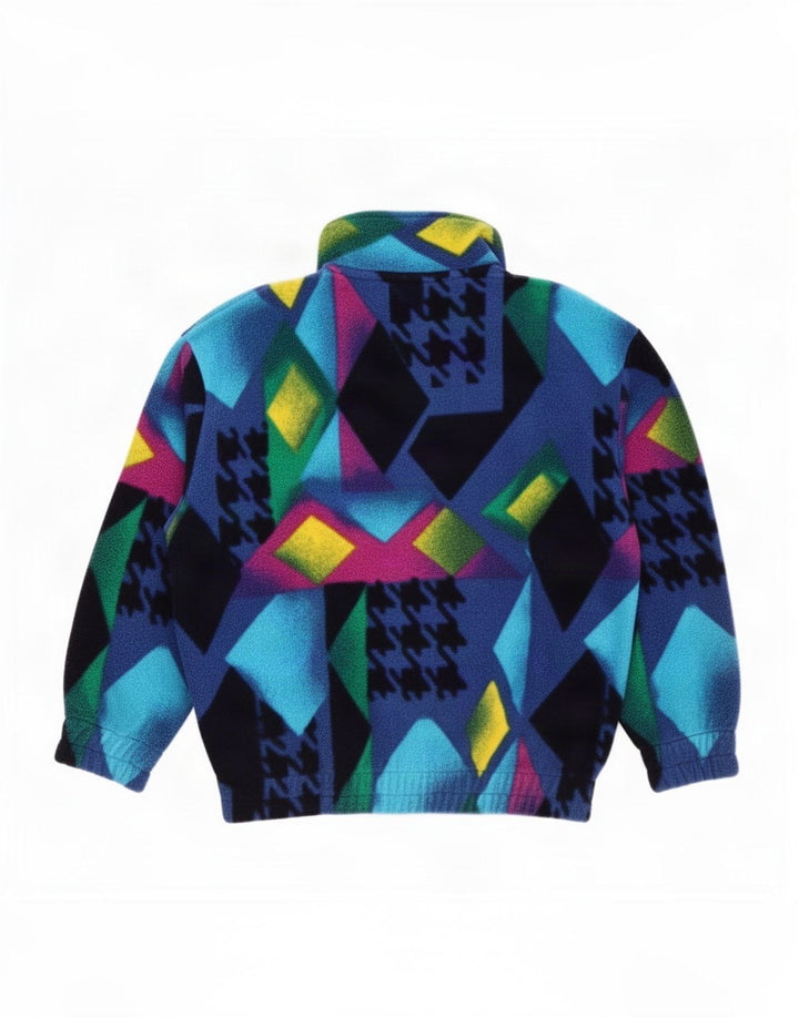 Maglione in pile Fila da bambino con zip e collo, 7-8 anni, patchwork multicolore