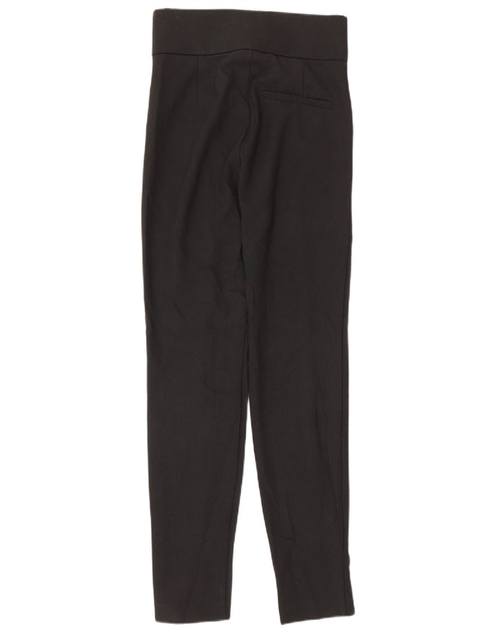 Pantaloni casual slim da donna Zara XS W24 L27 poliestere nero