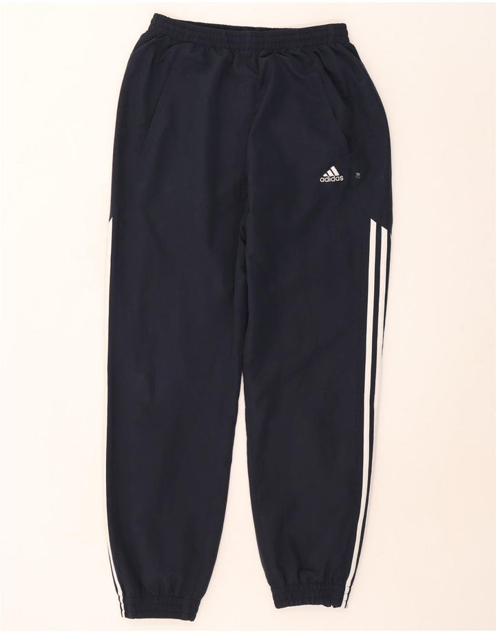 Pantaloni da tuta da uomo Adidas Joggers medi in poliestere blu navy