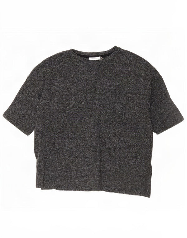 T-shirt Zara Trafaluc da uomo piccola grigia chiazzata
