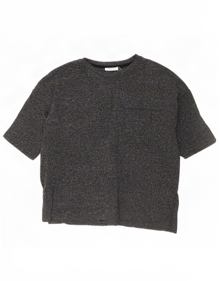 T-shirt Zara Trafaluc da uomo piccola grigia chiazzata