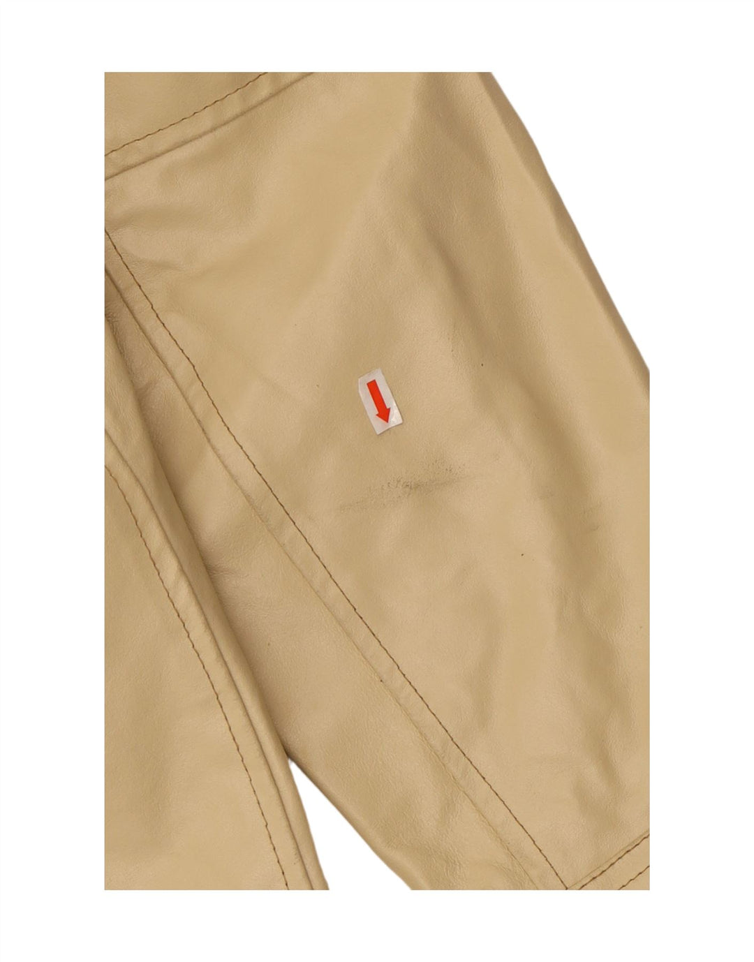 Giacca in pelle da uomo VINTAGE UK 40 Grande pelle beige