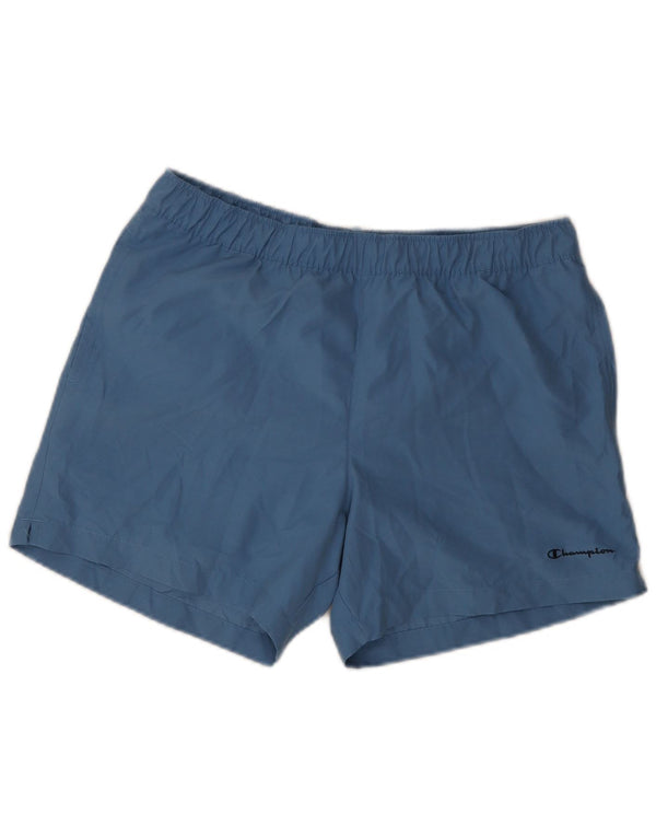 Pantaloncini sportivi da uomo Champion grandi in poliestere blu