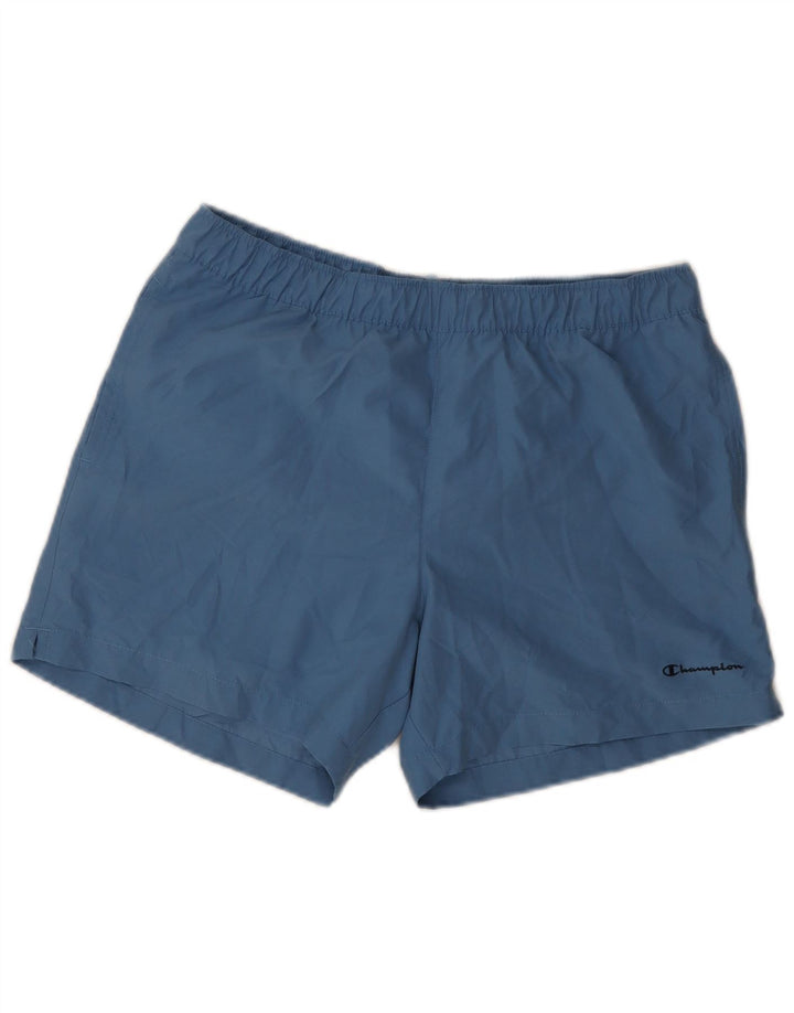 Pantaloncini sportivi da uomo Champion grandi in poliestere blu
