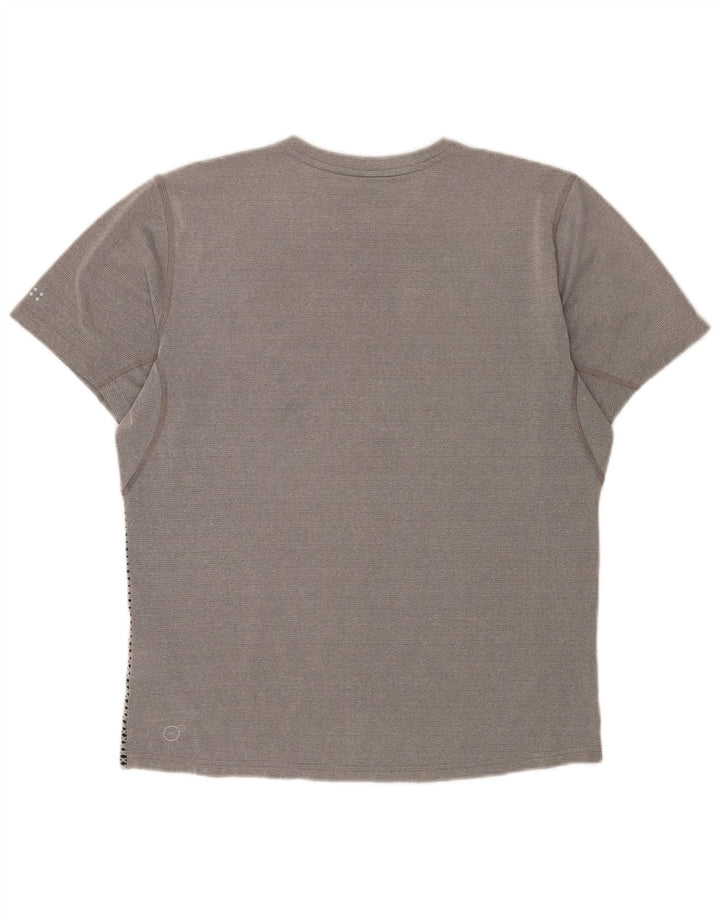 T-shirt da uomo Puma Top in poliestere maculato grigio medio
