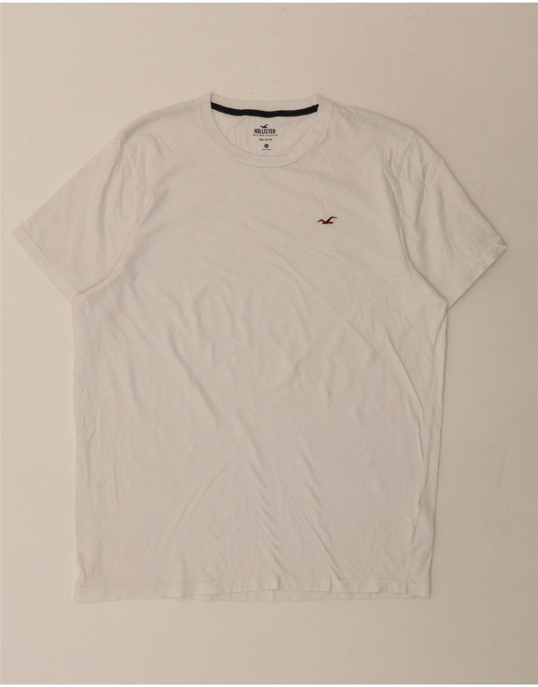 T-shirt Hollister da uomo Top XL in cotone bianco