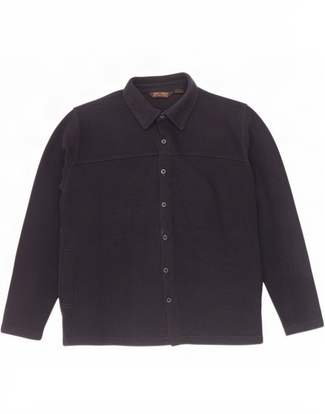 Camicia overshirt da uomo Zara in cotone blu navy medio