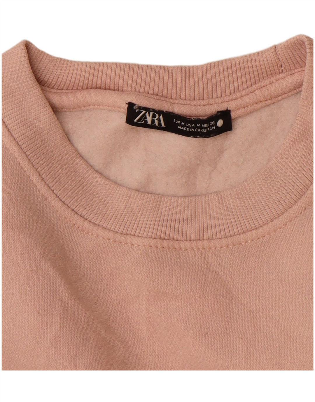 Felpa Zara Donna Maglione UK 14 Rosa Medio