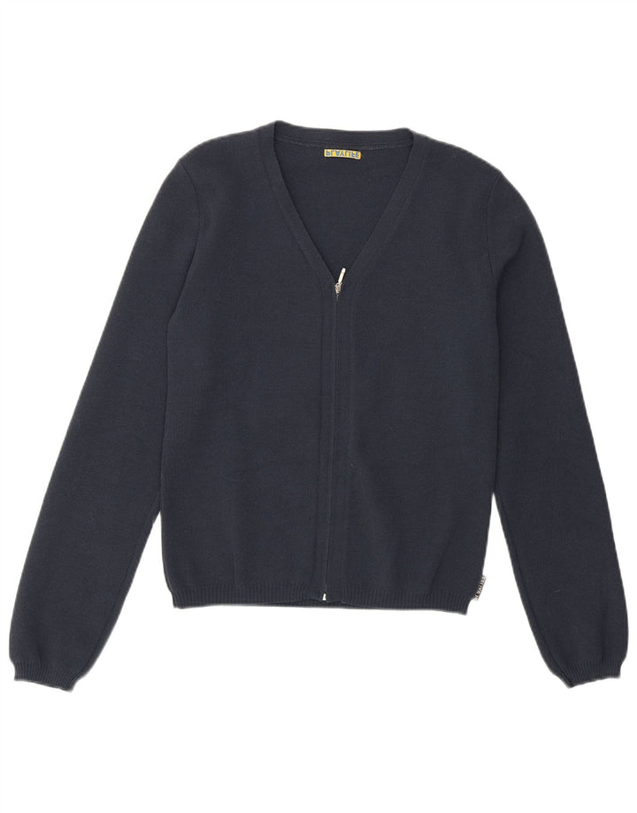 Maglione cardigan corto da donna Playlife UK 12 medio blu navy in poliammide