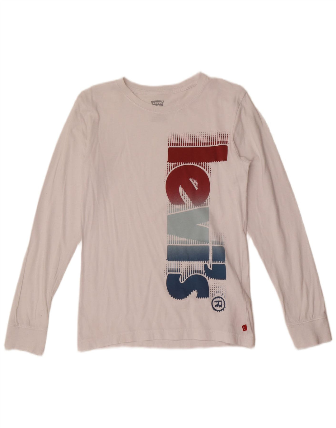 Levi's Boys Graphic Top manica lunga 13-14 anni in cotone bianco