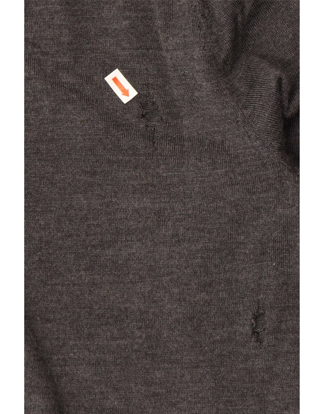 Maglione Gap da uomo con scollo a V, grande, in lana grigia