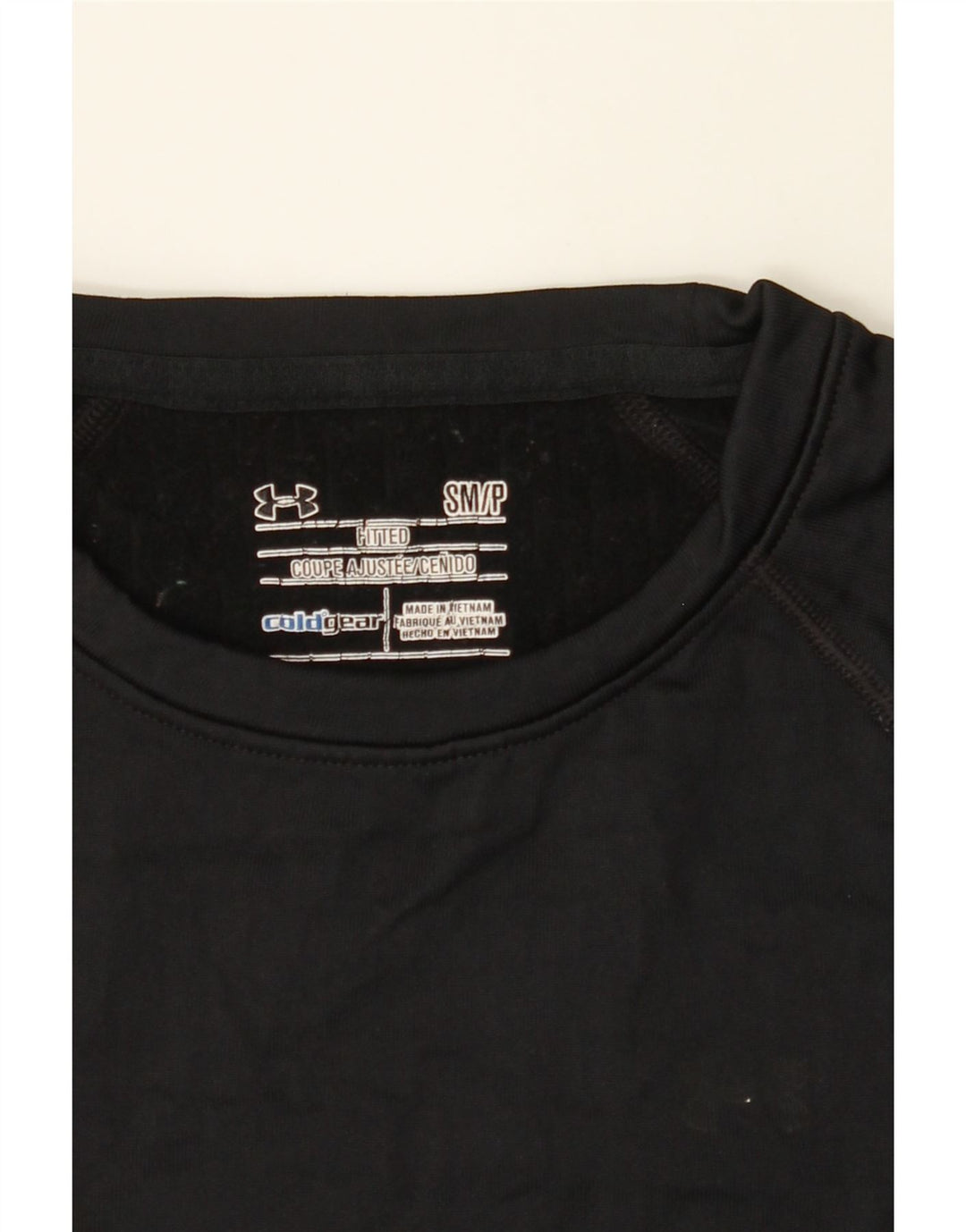 UNDER ARMOUR Womens Top Long Sleeve UK 10 Small Black Polyester Vintage Under Armour and Second-Hand Under Armour from Messina Hembry 