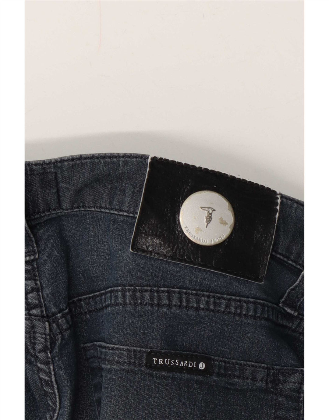 Jeans Dritti Donna Trussardi W32 L27 Blu Navy