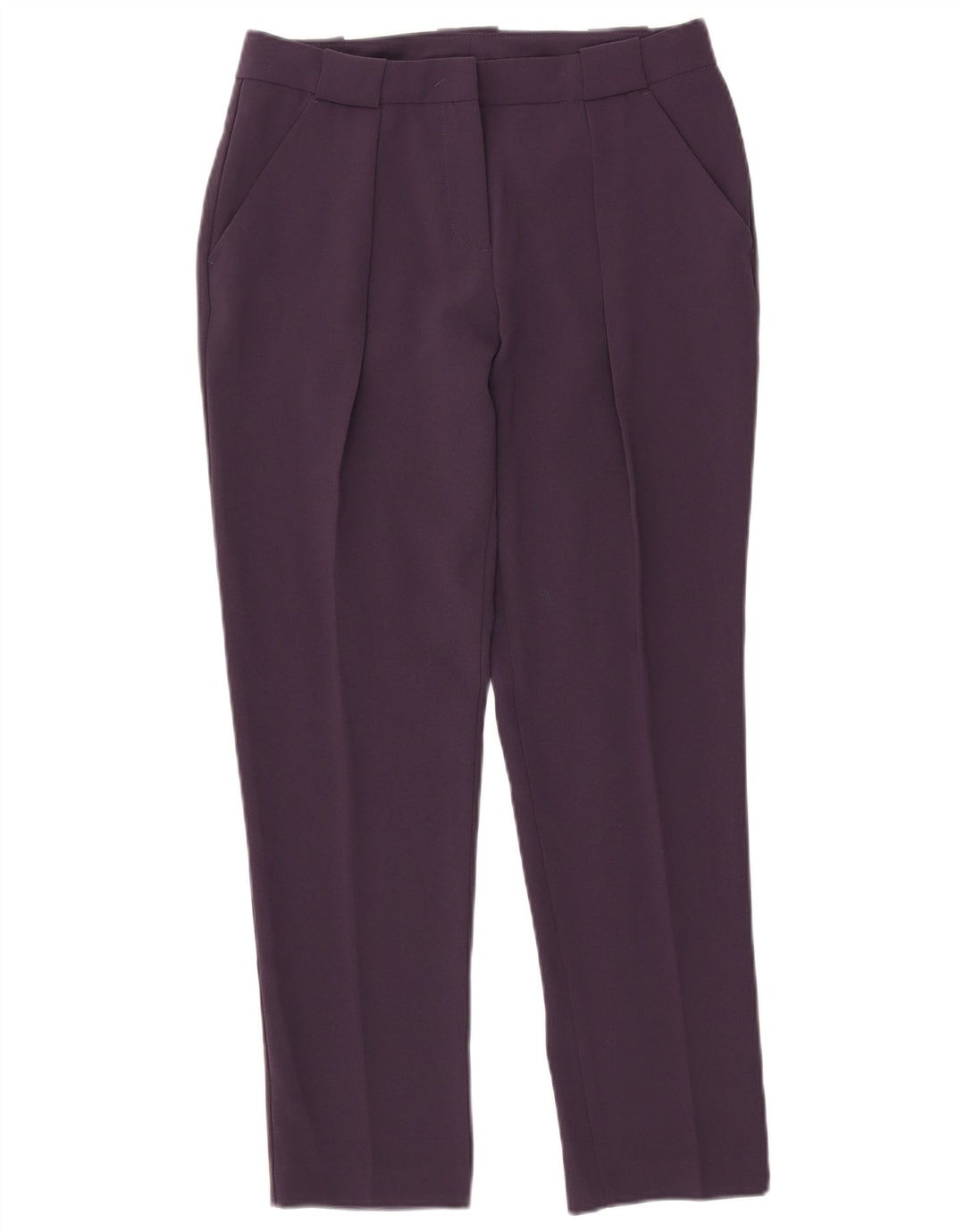 Pantaloni chino slim da donna Benetton IT 42 Medium W30 L28 Poliestere viola