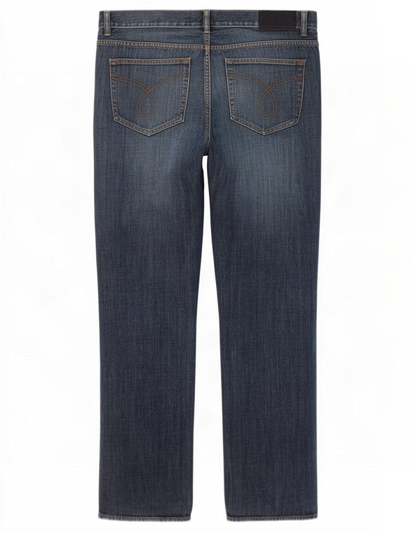 Jeans dritti da uomo Calvin Klein W36 L33 cotone blu