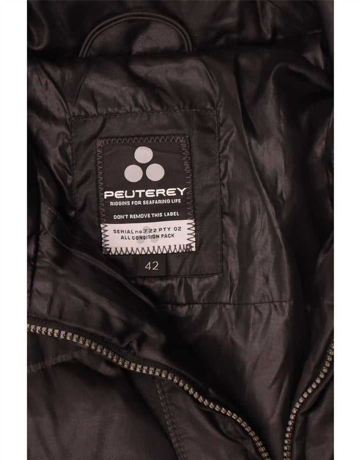 PEUTEREY Piumino Donna IT 42 Medio Nero Cotone