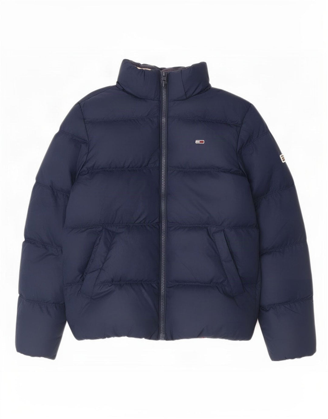 Giacca imbottita da uomo Tommy Hilfiger UK 36 Small Poliestere blu navy