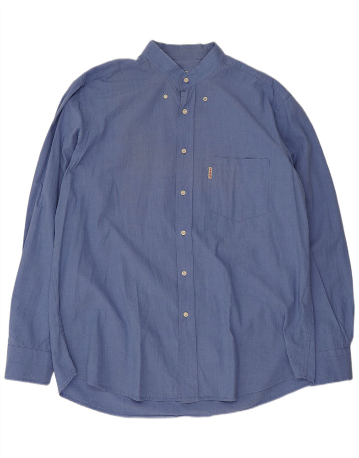 Camicia da uomo Charro XL in cotone blu
