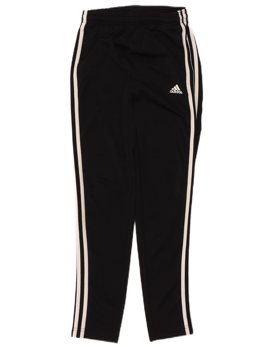 Pantaloni della tuta da bambina ADIDAS 11-12 anni in poliestere nero