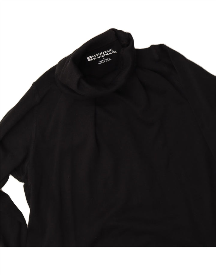 MOUNTAIN WAREHOUSE Womens Roll Neck Top Long Sleeve UK 14 Medium Black Vintage Mountain Warehouse and Second-Hand Mountain Warehouse from Messina Hembry 