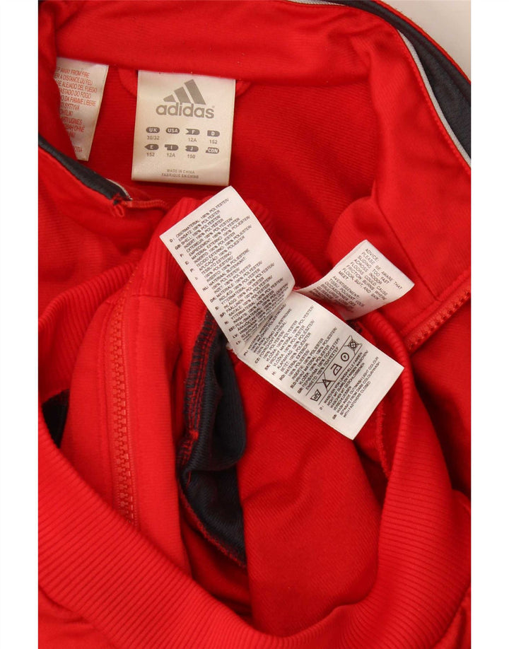 Giacca da ginnastica grafica da ragazzo Adidas 11-12 anni Colore rosso
