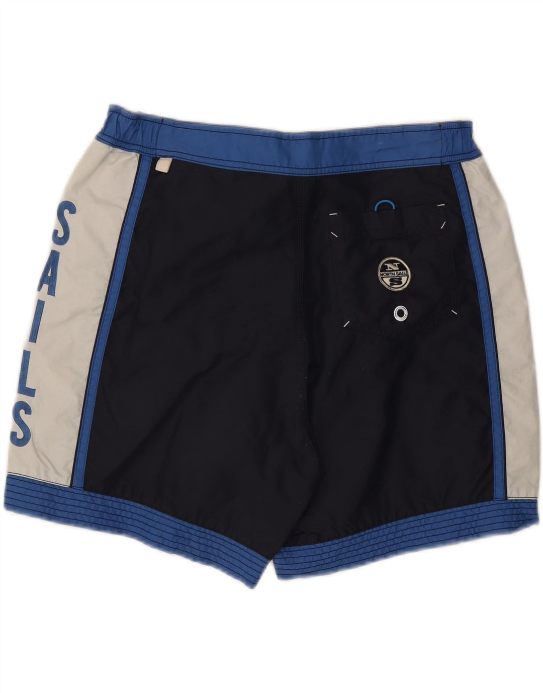 Pantaloncini da bagno grafici da uomo North Sails color block medio blu navy