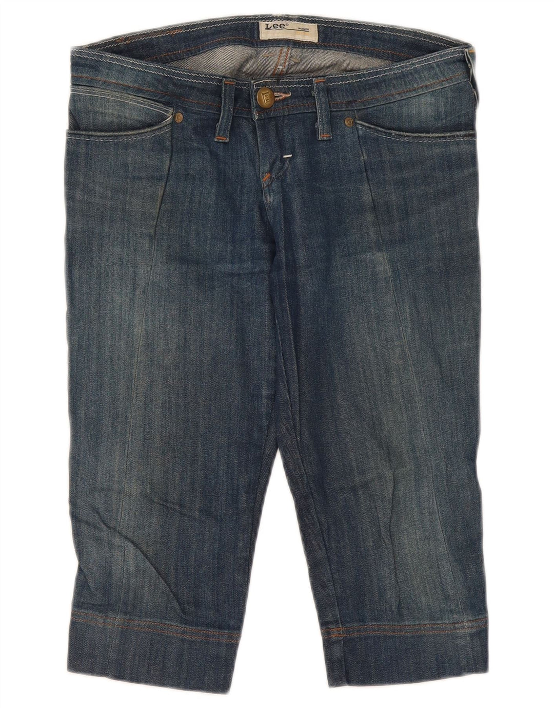 Jeans Lee Crystal Capri da donna W27 L17 cotone blu