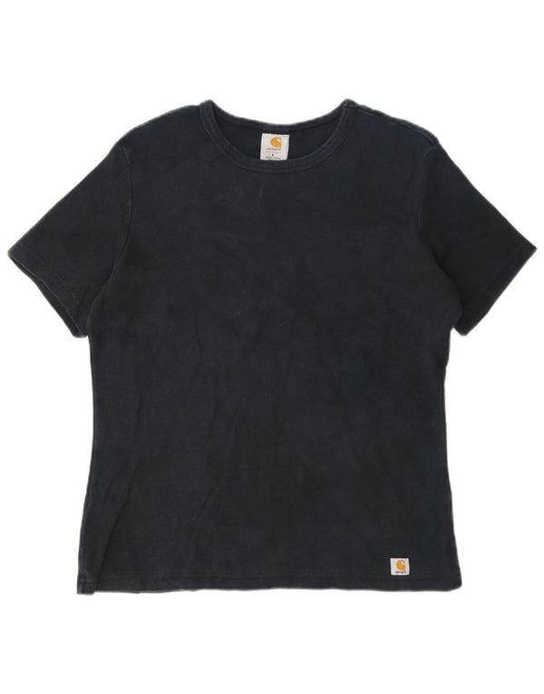 T-shirt da donna Carhartt Top UK 16 grande cotone blu navy