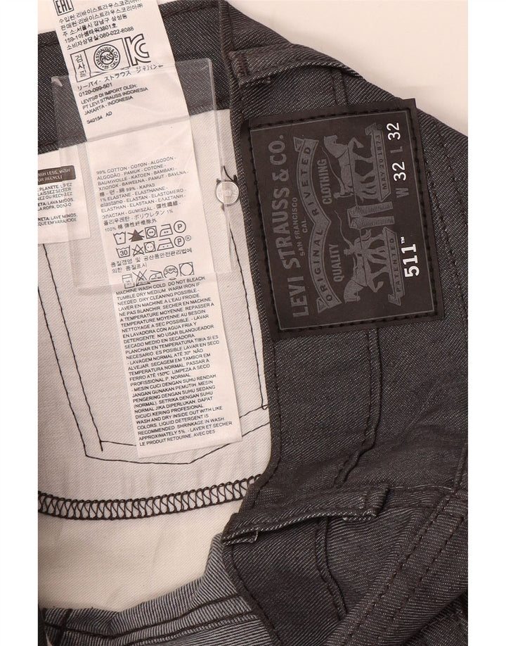 LEVI'S Jeans da uomo 511 slim W32 L32 cotone blu navy