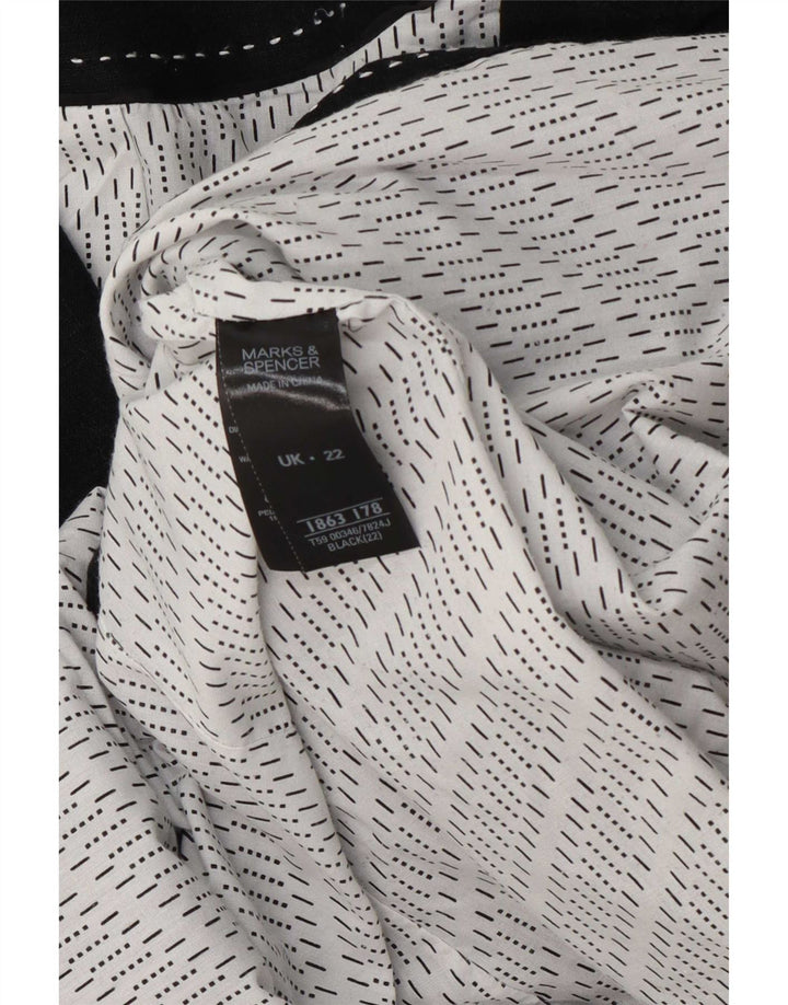 Giacca blazer a 3 bottoni Marks & Spencer da donna UK 22 3XL Lino grigio