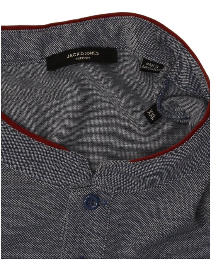 Maglietta da uomo Jack & Jones Top 2XL Blu navy screziato