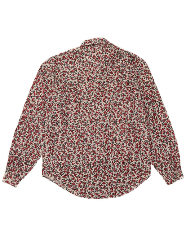 Camicia vintage da uomo taglia unica floreale multicolore