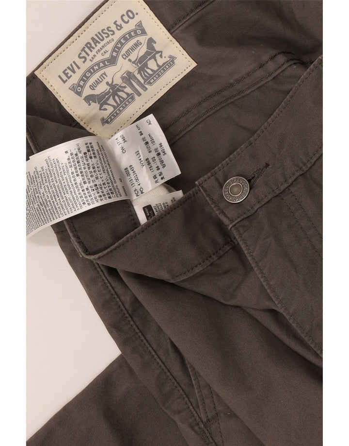 Pantaloni chino dritti da uomo Levi's W34 L32 in cotone grigio