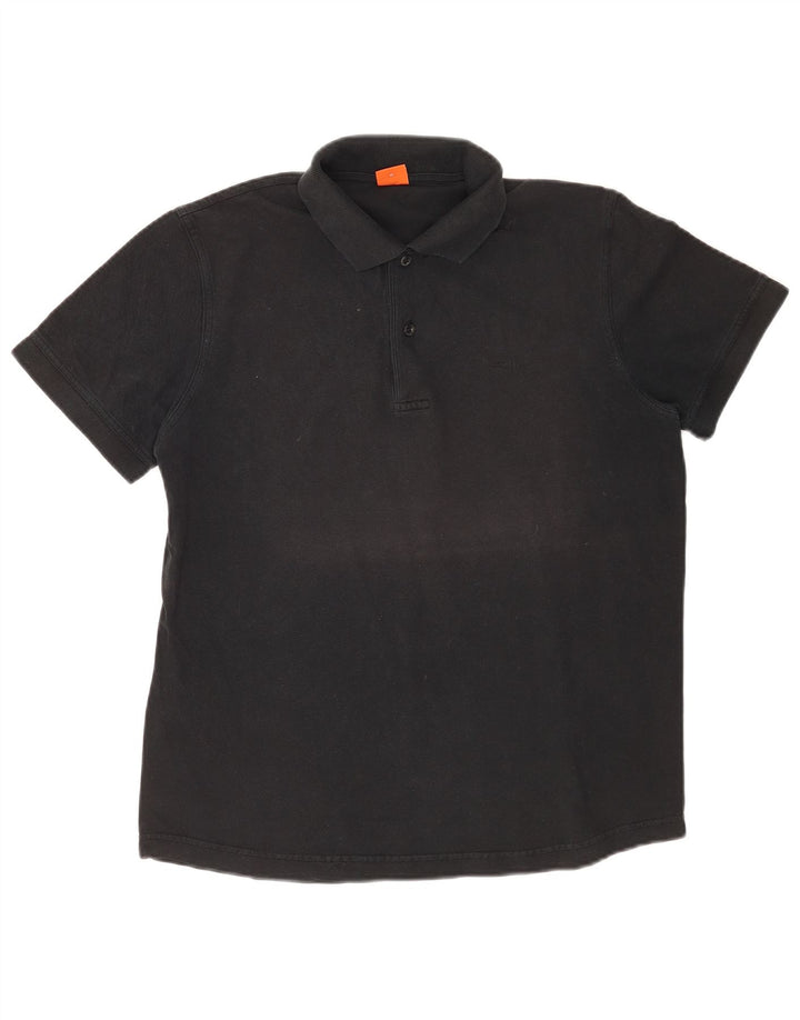 Polo da uomo Hugo Boss media nera