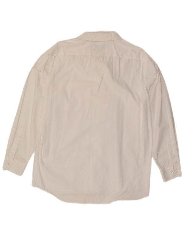 Camicia da uomo Hugo Boss Large in cotone bianco