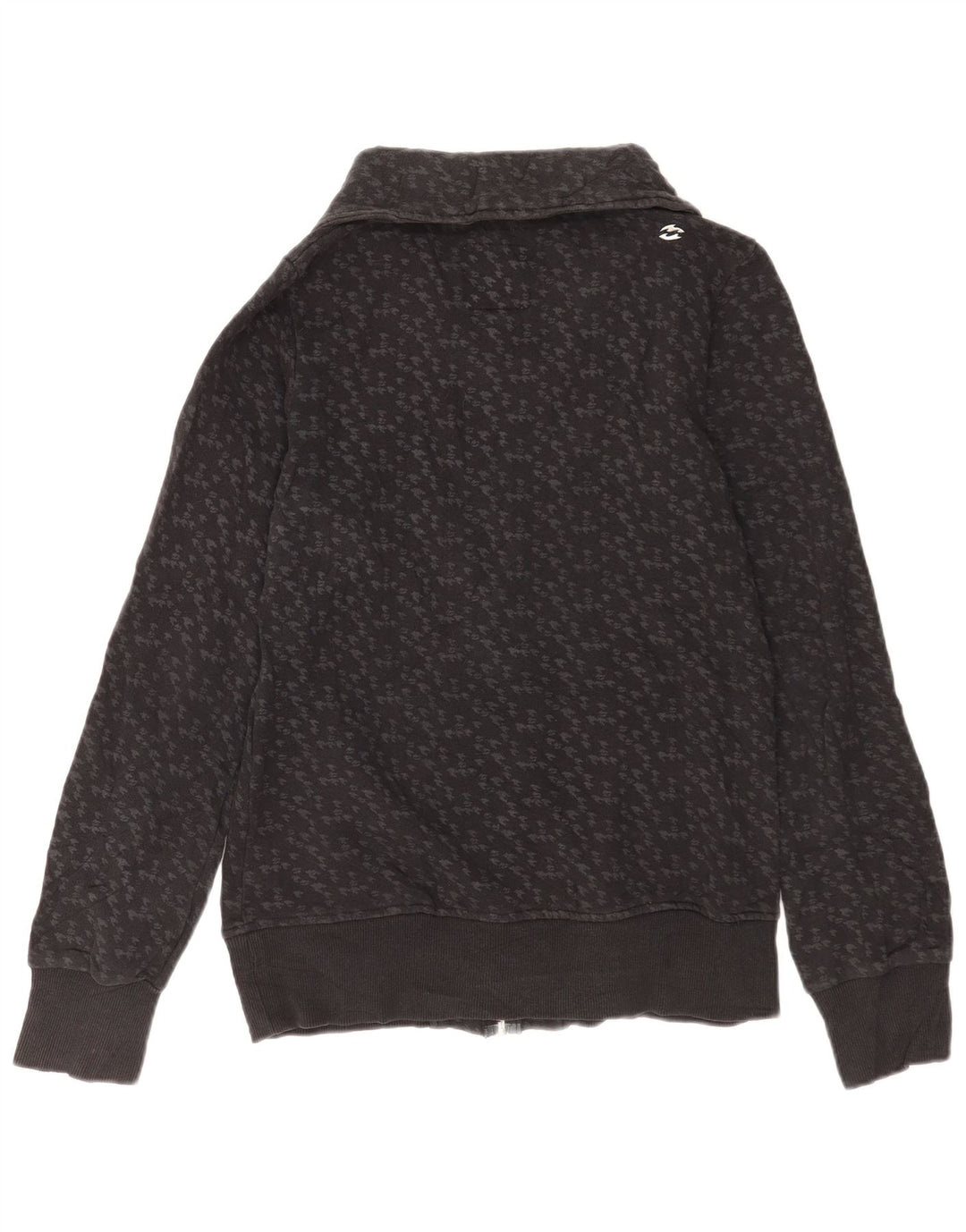 Giacca da ginnastica da donna Billabong UK 14 Large in cotone pied de poule grigio