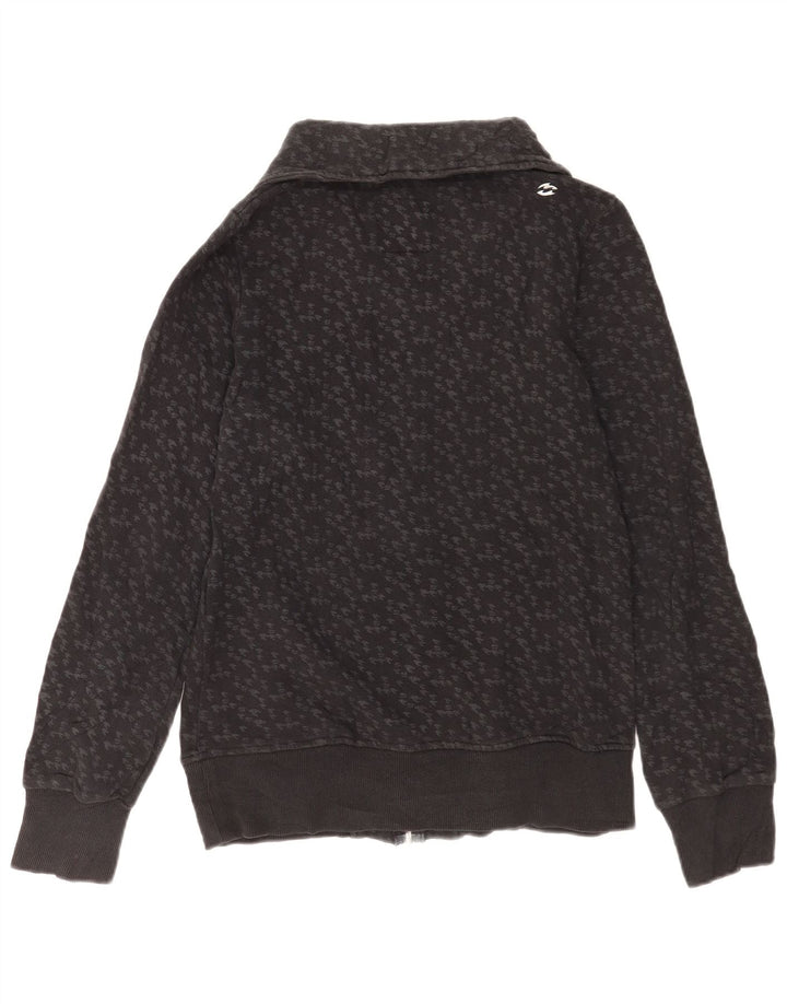Giacca da ginnastica da donna Billabong UK 14 Large in cotone pied de poule grigio