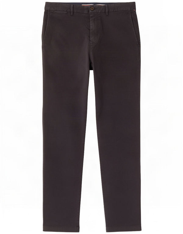 Tommy Hilfiger Pantaloni chino dritti da uomo W32 L32 Blu navy Cotone