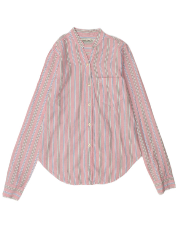 Camicia da donna Abercrombie & Fitch UK 2 2XS Cotone a righe rosa