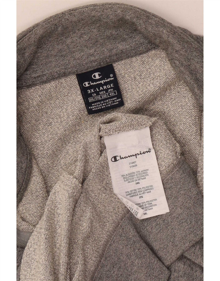Giacca da tuta da uomo Champion 3XL Cotone chiazzato grigio