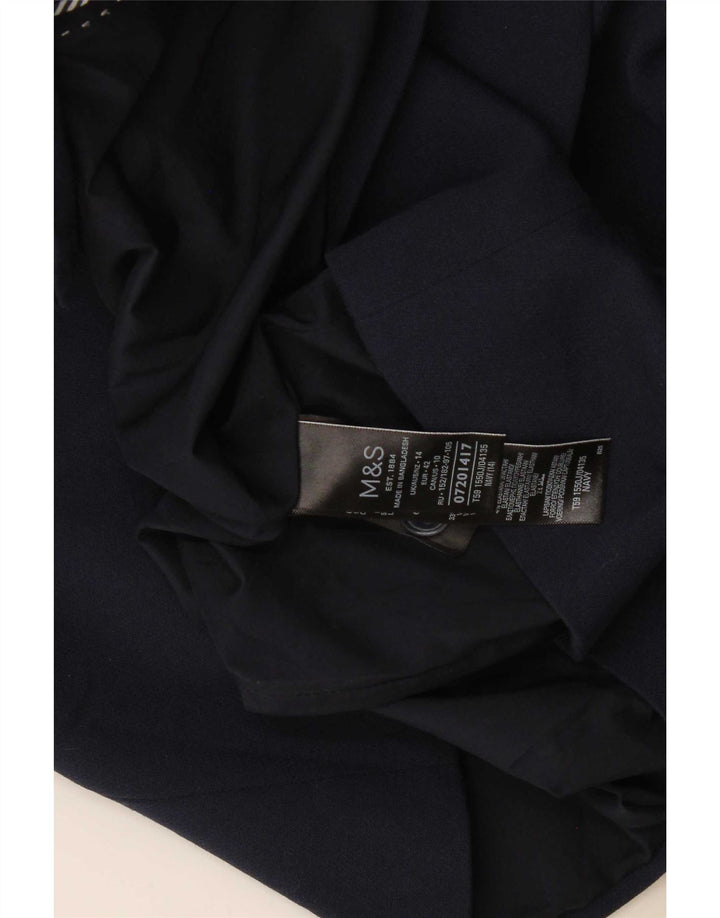 Giacca blazer a 2 bottoni da donna Marks & Spencer UK 14 grande blu navy